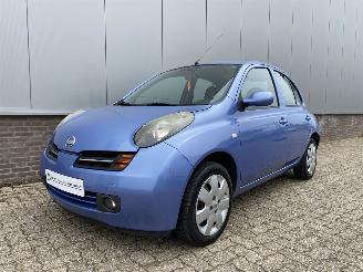 krockskadad bil auto Nissan Micra 1.4 Tekna Elec ramen, 5 Drs, Apk 12-2026 2004/2