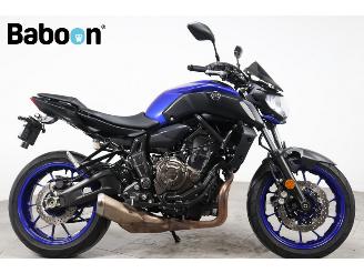 krockskadad bil motor Yamaha MT-07 ABS 2019/8