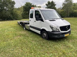 krockskadad bil bedrijf Mercedes Sprinter 519 CDI TREKER DUBBEL CABINE AIRCO EURO 6 2017/10