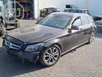 Coche siniestrado Mercedes C-klasse C Estate (S205), Combi, 2014 / 2021 C-220 CDI BlueTEC, C-220 d 2.2 16V 2017