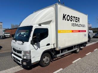 Unfall Kfz Van Mitsubishi Canter FUSO 3.0D  96KW 3C13 KOFFER LAADKLEP AUT. KLIMA EURO6 2017/7