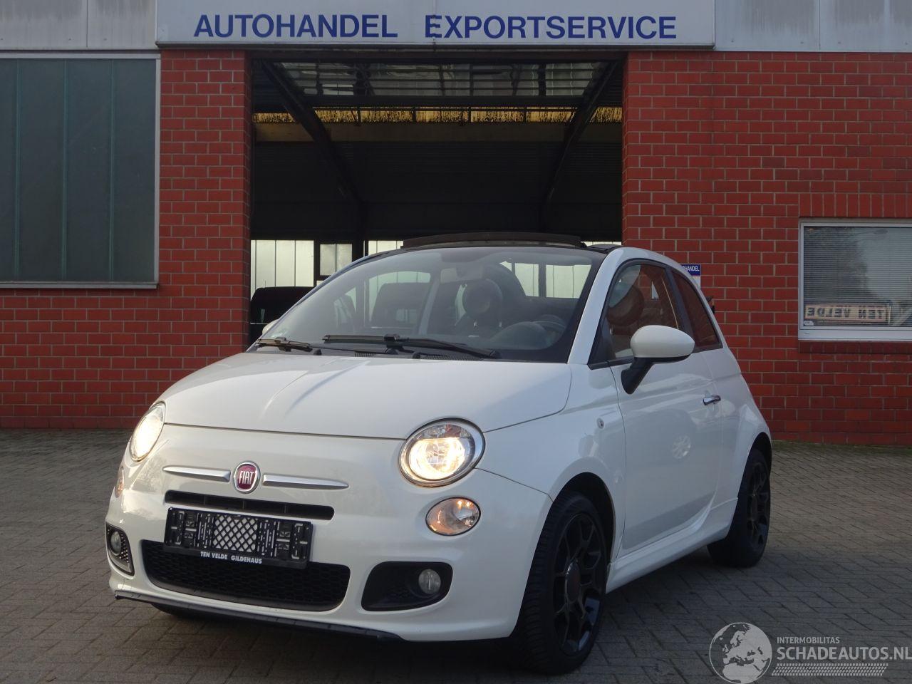 Fiat 500 Cabrio, Airco, Half leer, Euro6