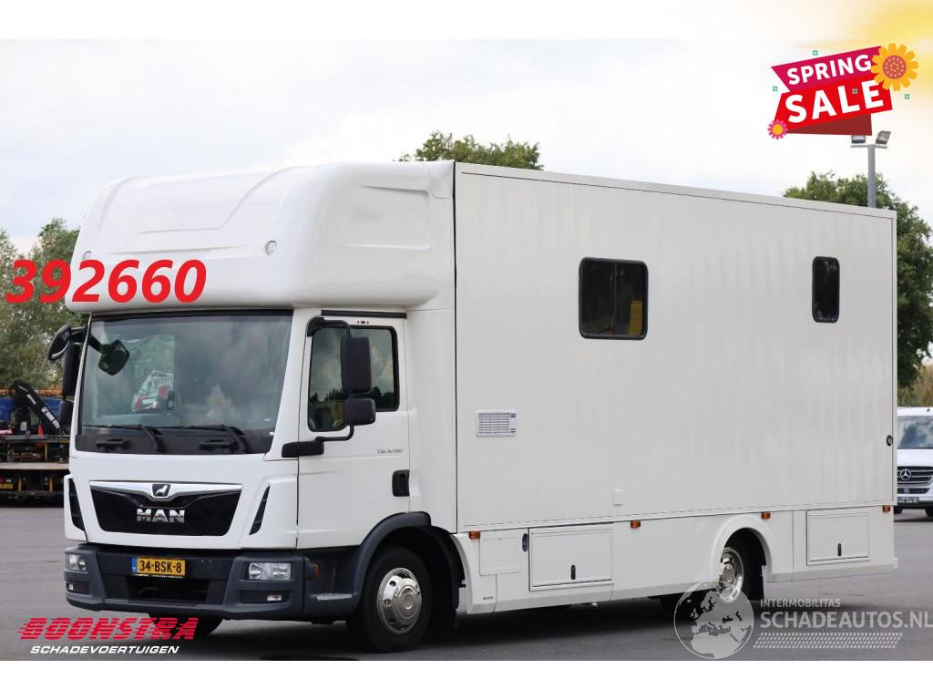 MAN TGL 8.190 Robrise Horsetruck + Camper Camera 61.047 KM!