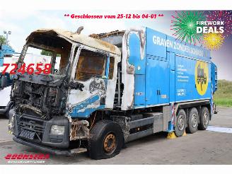 danneggiata veicoli industriali MAN TGS 36.480 8X4 MTS Dino 5 12m3 Saugbagger Euro 6 2016/9