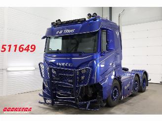 skadebil vrachtwagen Iveco S-way 530 6X2 Full Air ACC Leder Showtruck 67.003 km 2024/7