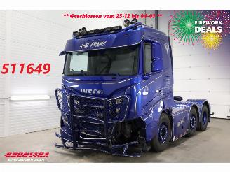 dañado camiones Iveco S-way 530 Full Air ACC Leder Showtruck 67.003 km! 2024/7