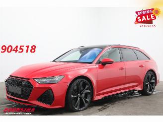 Voiture accidenté Audi Rs6 Avant 4.0 TFSI Quattro Dynamic+ Keramik Pano B&O HUD 360° ACC 2022/4