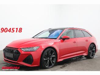 Schadeauto Audi Rs6 Avant 4.0 TFSI Quattro Dynamic+ 305kmh Keramik Pano B&O HUD 360° ACC 2022/4