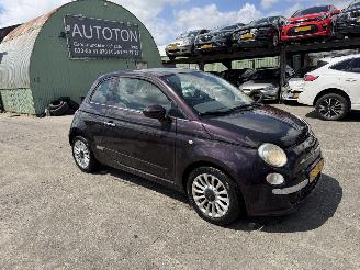 krockskadad bil auto Fiat 500 0.9 Twinair 63KW Pano Airco Lounge NAP 2012/9