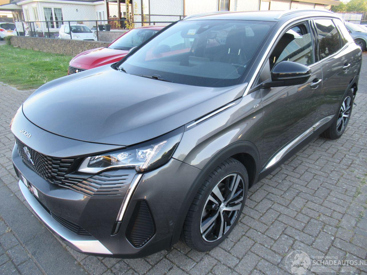Peugeot 3008 1.2 PureTech Aut GT-Line Climatronic HalfLeer Navi Camera StoelVerwarming Keyless-Go