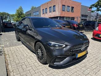 Damaged car Mercedes C-klasse C220d AMG/RADAR/LEDER/360CAM/BOMVOL SCHADEVRIJ! DAMAGED FREE! 2022/6