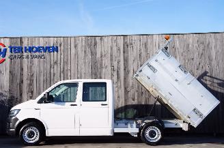 skadebil auto Volkswagen Transporter T6 2.0 TDi Kipper/kieper Dubbele Cabine Airco 7-Persoons 75KW Euro 6 2016/11