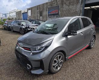krockskadad bil auto Kia Picanto 1.2 GT-Line Led CarPlay-Navi Camera Leder Ecc Acc 62KW / 84PK 2022/6