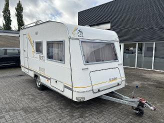 krockskadad bil caravan Knaus  Sudwind Voortent Fietsendrager 2003/1