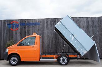 Schadeauto Volkswagen Transporter T5 2.0 Benzine Kipper! Trekhaak 85KW Euro 4 2009/2