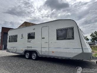 krockskadad bil caravan Knaus  Eurostar 620TF Airco Voortent 1998/10