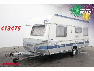 dañado caravana Fendt  Saphir 470 Rondzit Frans Bed Ringverwarming 2006/10