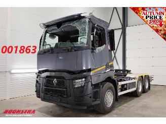 damaged trucks Renault C 480 ACC 2X PTO Hydrauliek AJK Kip / Schiebe 6X4 144.786 km! 2023/4