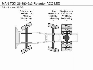 MAN TGX 26.480 6x2 Retarder ACC LED picture 26