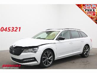 damaged passenger cars Skoda Superb Combi 2.0 TDI 200 PK DSG SportLine LED ACC Virtual Camera LRHZ AHK 2024/5