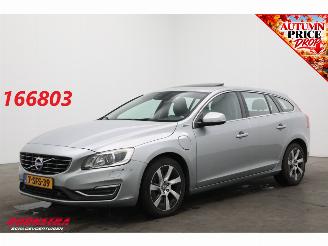 voitures voitures particulières Volvo V-60 2.4 D6 AWD Plug-In Hybrid Summum Pano Navi Memory AHK SHZ Camera PDC Leder 2013/9