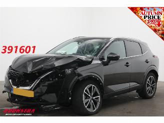 krockskadad bil auto Nissan Qashqai 1.3 MHEV Xtronic Business Executive ACC 360° Navi SHZ LrHZ Leder Memory Apple/Android Clima 2024/2