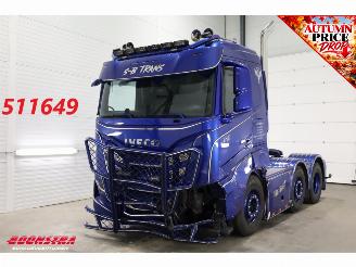 skadebil vrachtwagen Iveco S-way 530 6X2 Full Air ACC Leder Showtruck 67.003 km! 2024/7