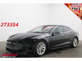 krockskadad bil auto Tesla Model S 75D Pano ACC Leder Memory SHZ Virtual Camera PDC 2018/12