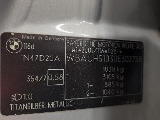 BMW 1-serie 1 serie (E87/87N) Hatchback 5-drs 116d 16V (N47-D20A) [85kW]  (03-2009=
/06-2011) picture 6