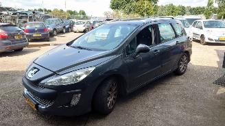 Vrakbiler auto Peugeot 308 SW 2008 1.6 HDI 9HZ Grijs KTPD onderdelen 2008/6