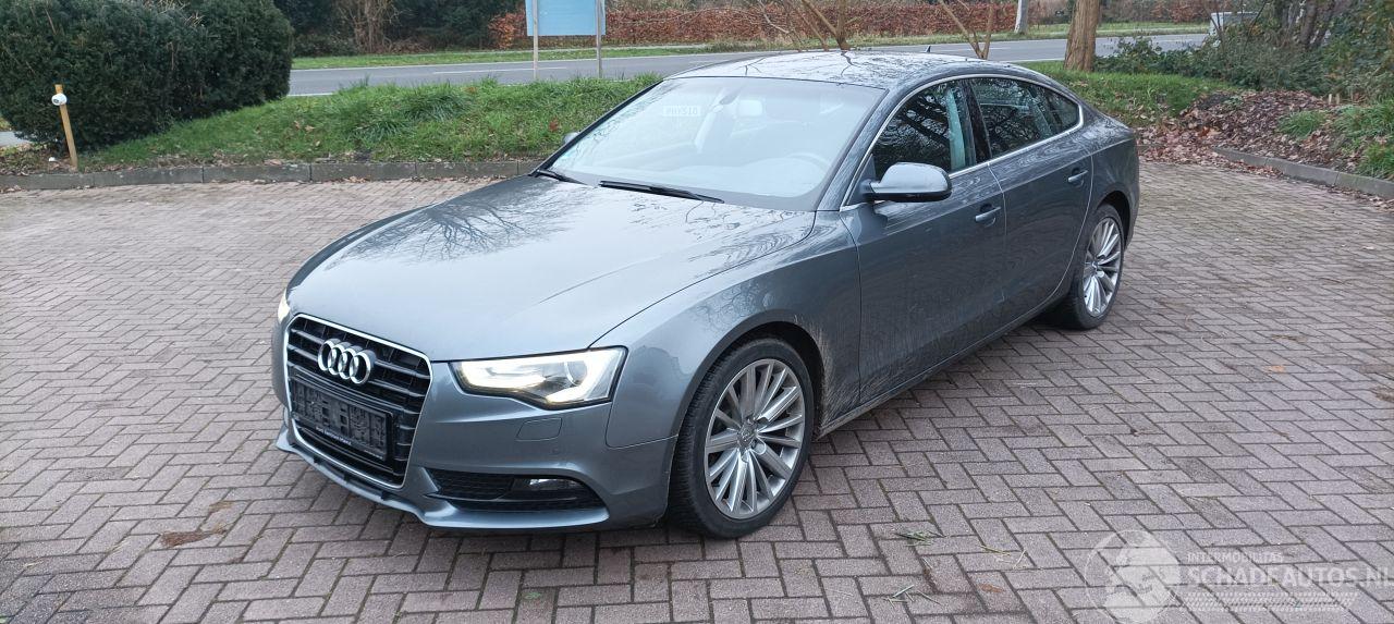 Audi A5 A5 Sportback 2.0-TDi Automaat Navi Bi-xenon&Led Led-Achterlichten Climatecontrol CruiseControl Stoelverwarming Lichtautomaat Regensensor Trekhaak Parkeersensoren 18-inch Audi velgen