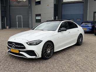 krockskadad bil auto Mercedes C-klasse 220D AMG Pano Geen Schade Sfeerverlichting 2021/7