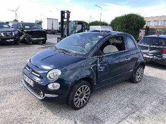 krockskadad bil auto Fiat 500 1.0  HYBRIDE 2021/2
