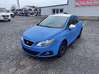 Vrakbiler auto Seat Ibiza 6J 1.4 16V Blauw LW5B Onderdelen JHQ Bak 2009/7