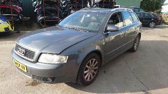 Uttjänta bilar auto Audi A4 2003 2.0 FSI AWA GBN Grijs LX7Z onderdelen 2003/4